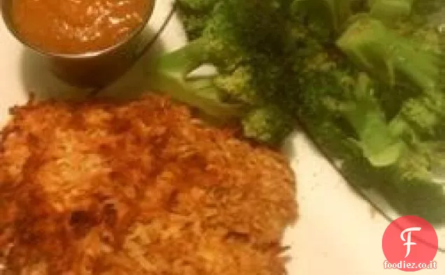 Tilapia di cocco con salsa di immersione di albicocche