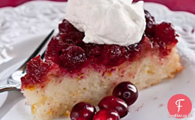 Torta a testa in giù arancia mirtillo