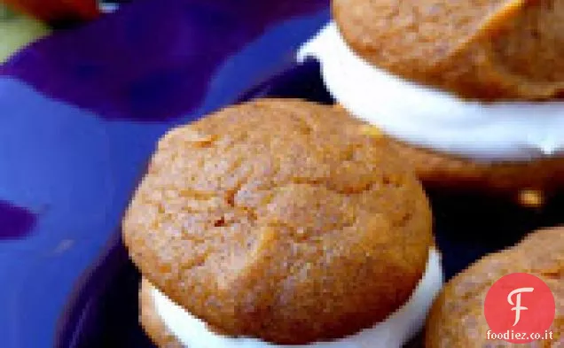 Torte di zucca e crema di formaggio Whoopie