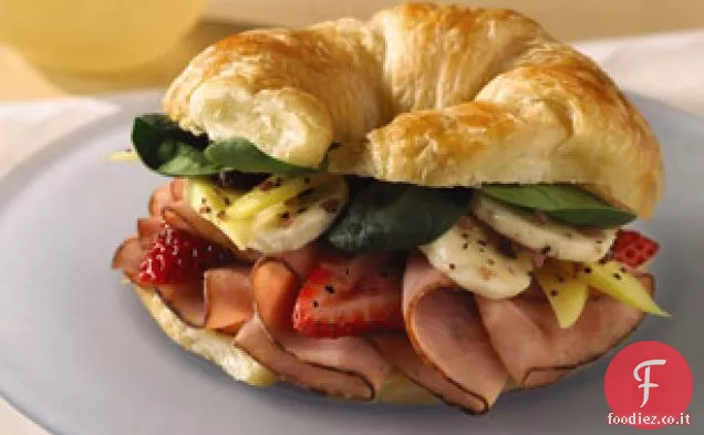 Prosciutto e frutta Salsa Croissant