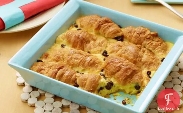 Budino di pane al croissant