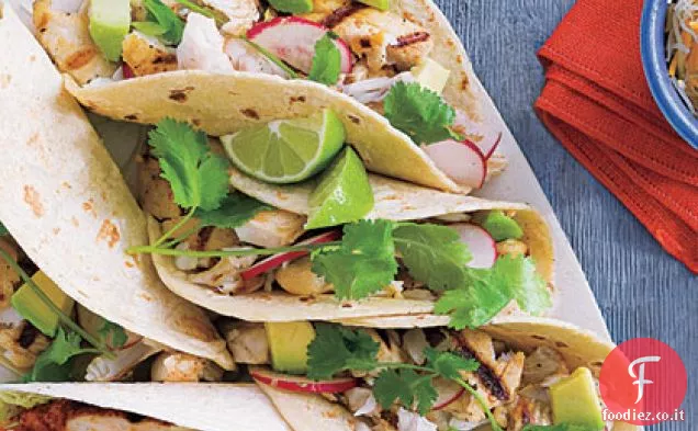Tacos morbidi di Tilapia alla griglia