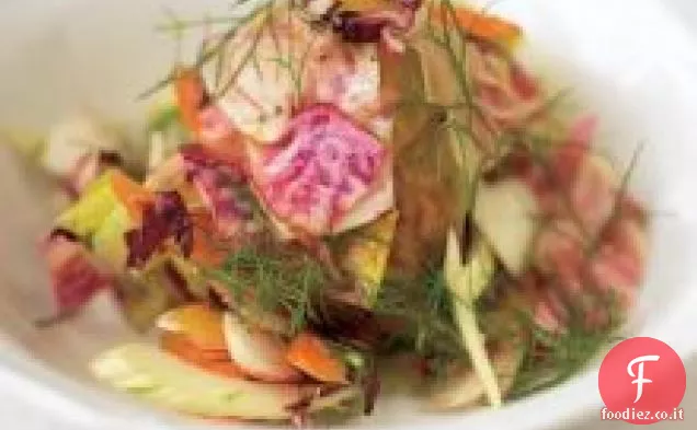 Zuppa di pane e cavolo italiano con burro di salvia
