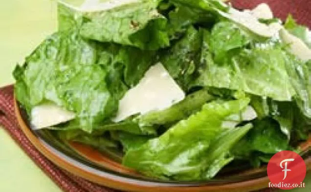 Romaine con aglio Limone Condimento di acciughe