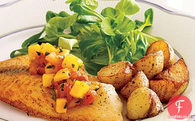 Pesce alla griglia con Salsa