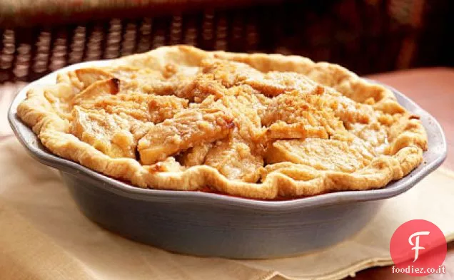 Torta di briciole di caramello e mela