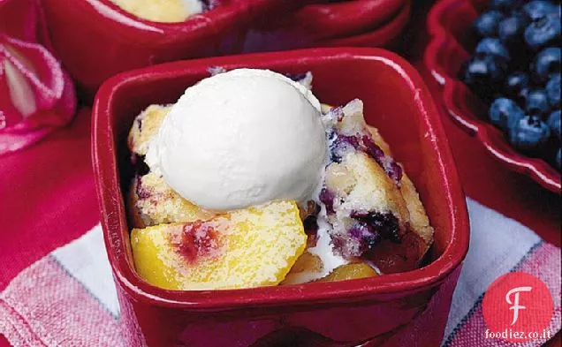 Ciabattino alla Nettarina con crosta di muffin ai mirtilli