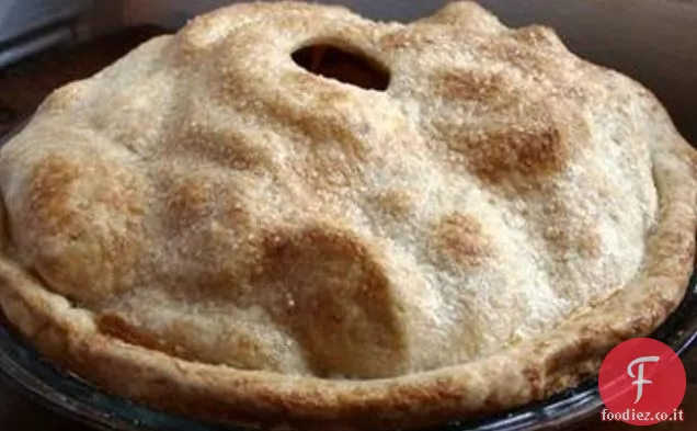 Torta di mele al burro marrone