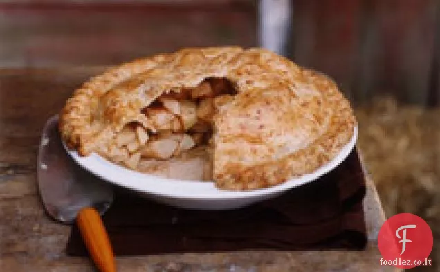 Torta di mele con crosta di Cheddar