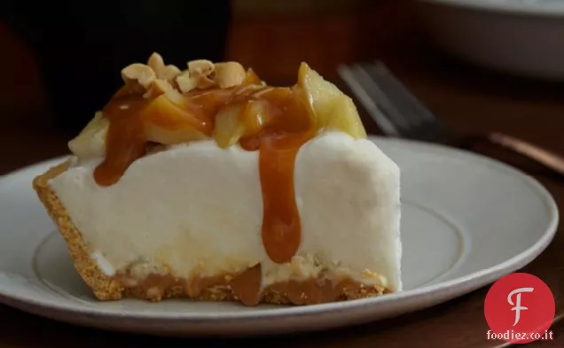 Torta di gelato di mele al caramello