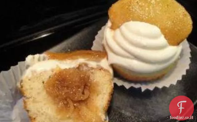 Torta di mele e gelato glassato Cupcakes
