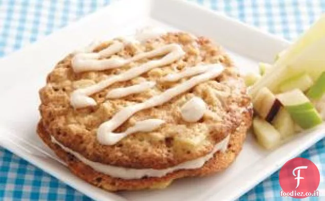 Torte alla crema di farina d'avena e mele