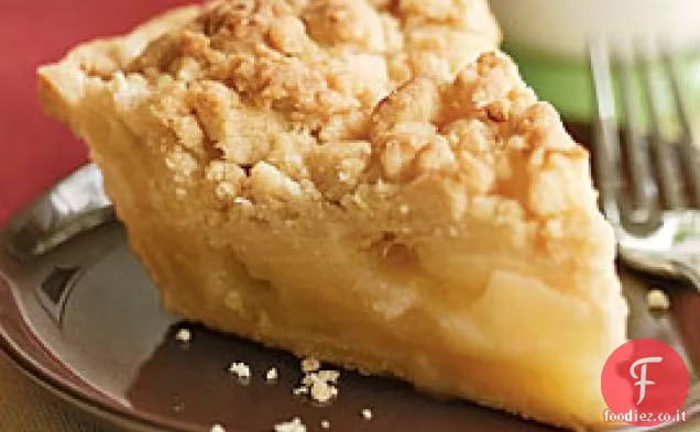 Torta di briciole di mele allo zenzero