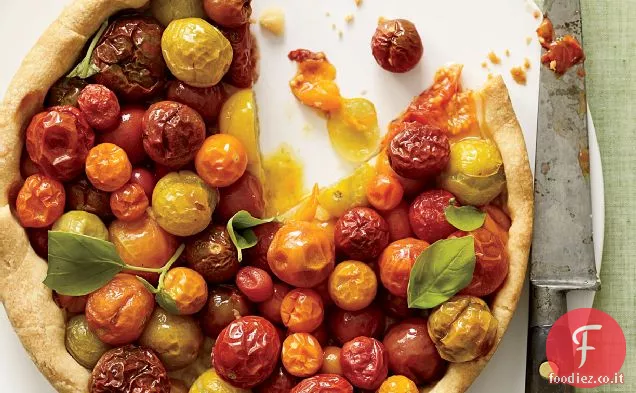 Crostata di Pomodorini con Basilico