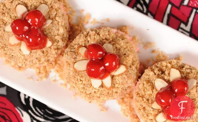 Crostate Semifreddo alle Ciliegie e Mandorle