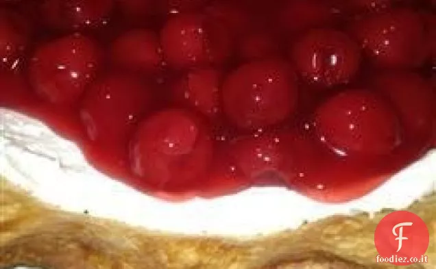 Dessert di cheesecake alla ciliegia