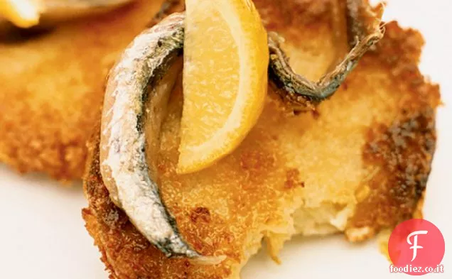 Pomodori verdi fritti con acciuga e Limone