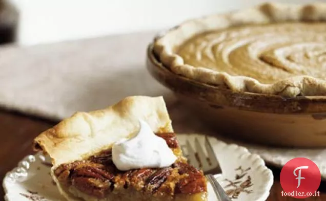 Torta di noci pecan con crema a spillo