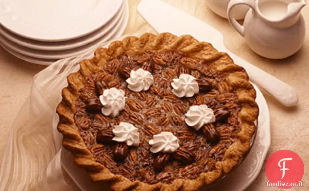 Torta di noci pecan al cioccolato decadente
