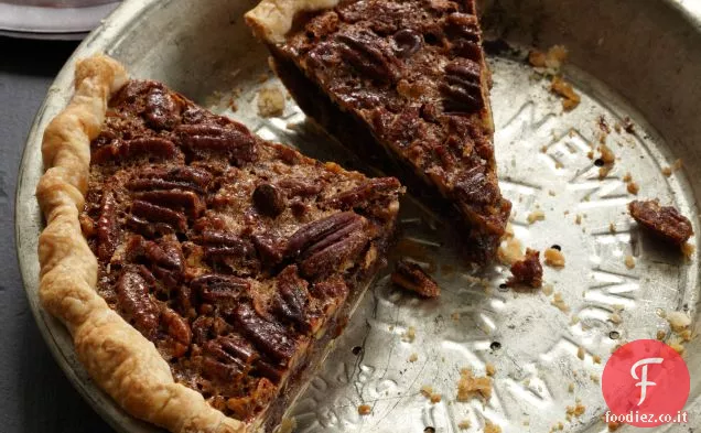 Torta di noci pecan al cioccolato con Bourbon