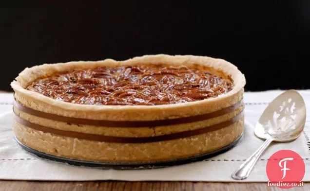 Torta di noci al bourbon al cioccolato