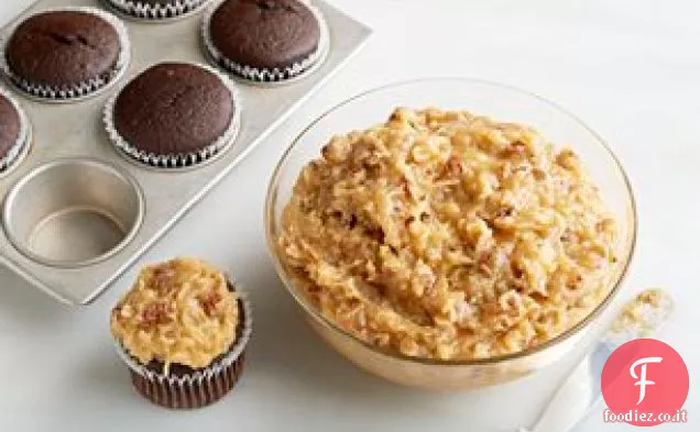 Ripieno di noci di cocco e glassa