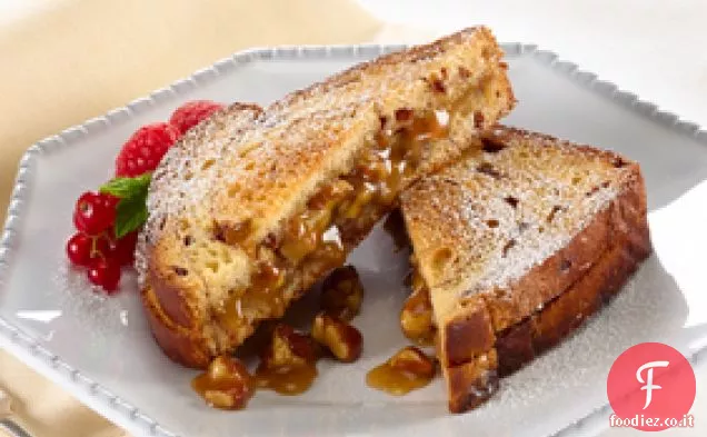 Torta di pecan farcita Toast alla francese