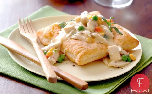 Ricetta torta di pollo all'interno-fuori