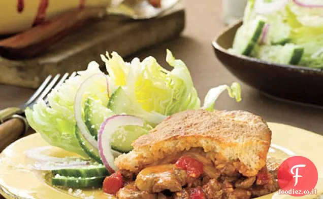 Torta di pizza in stile italiano