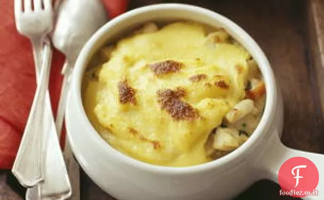 Dragoncello - crema di pollo e Polenta Pot Pies