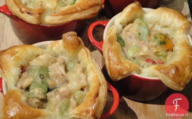 Dentro e fuori la torta di pollo