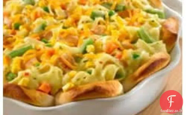 Torta di pollo a testa in giù