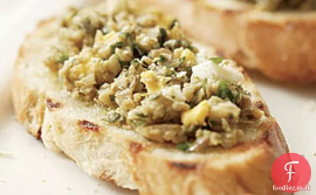 Bruschetta con Tapenade Rustica di Olive Verdi