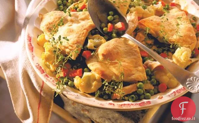 Tortino di tacchino con crosta di biscotti al latticello