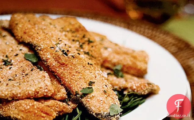 Farina di matzo-Trota in crosta