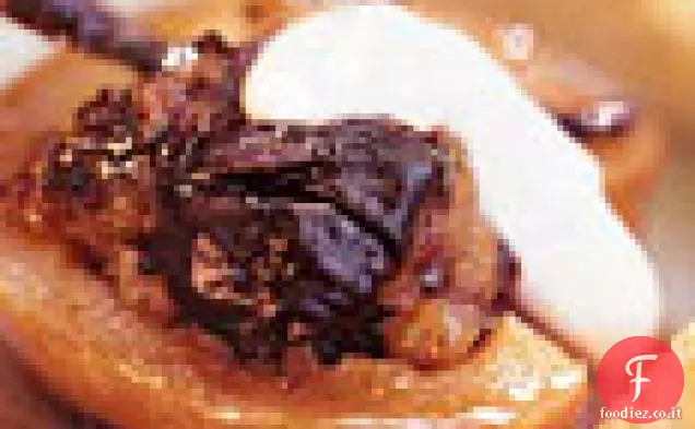 Cotogne e Prugne con Brioche Caramellata