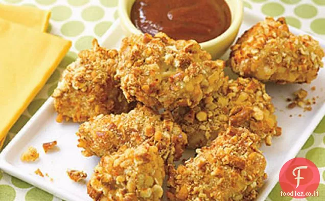 Pretzel-Crocchette di pollo in crosta