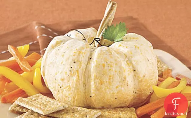 La grande palla di formaggio di zucca bianca