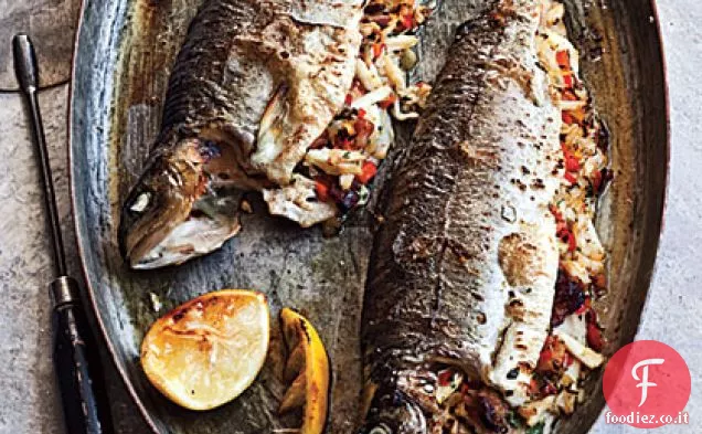 Trota ripiena di granchio