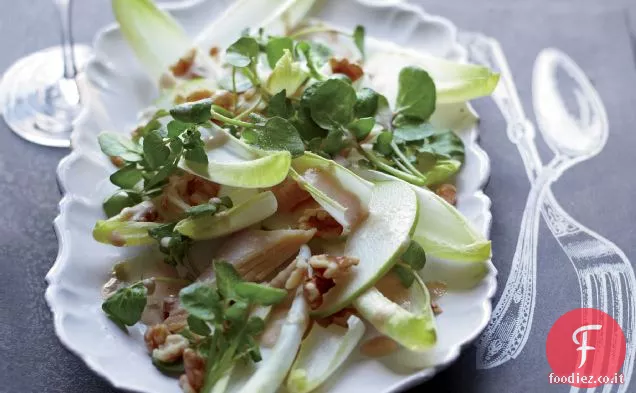 Insalata di trota affumicata con salsa di senape