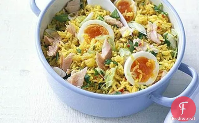 Trota affumicata calda Kedgeree