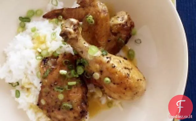 Pollo glassato all'ananas