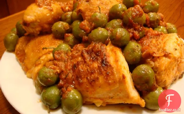 Pollo con pomodori e olive Ricetta