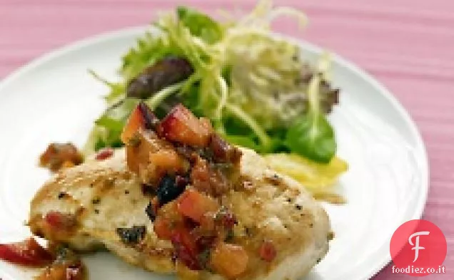 Pollo con chutney di prugne