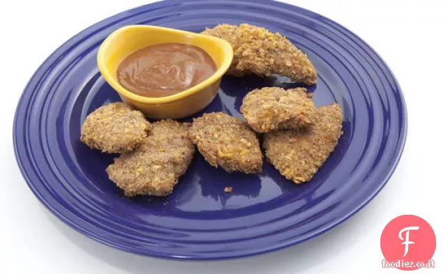 Croccanti dita di pollo al forno