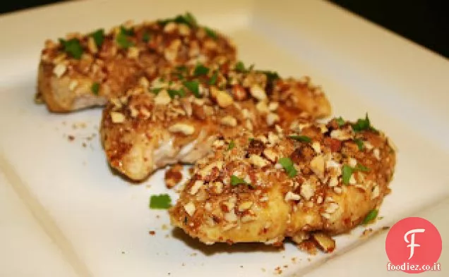Pollo in crosta di mandorle
