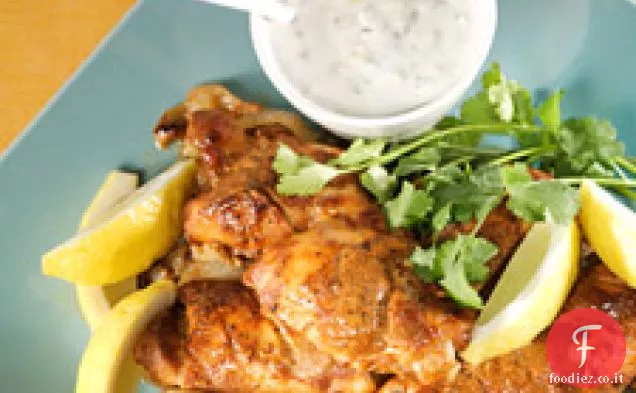 Pollo speziato indiano con Raita