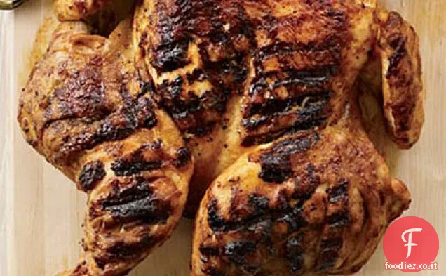 Pollo al curry rosso alla griglia