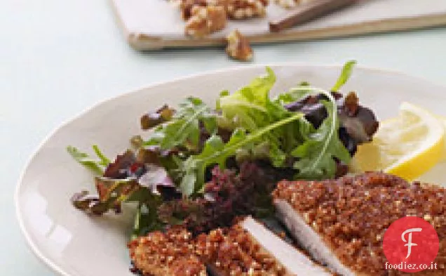 Petti di pollo in crosta di noce