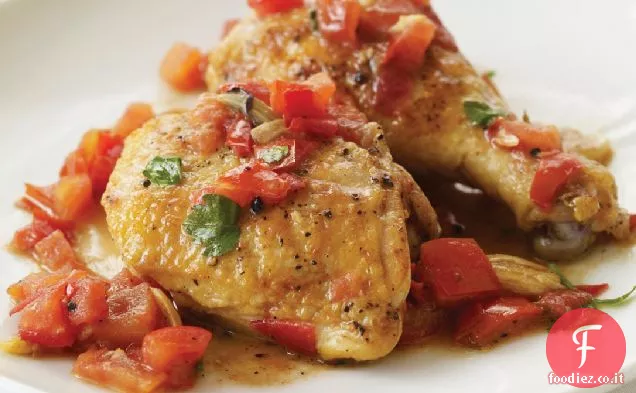 Pollo in salsa di aceto